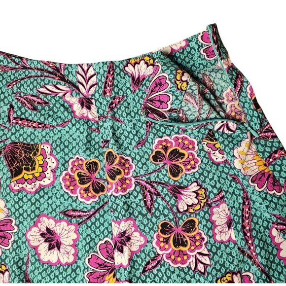 Loft Womens Floral Print A-Line Swing Skirt 100% Rayon Size 4 - Picture 4 of 4